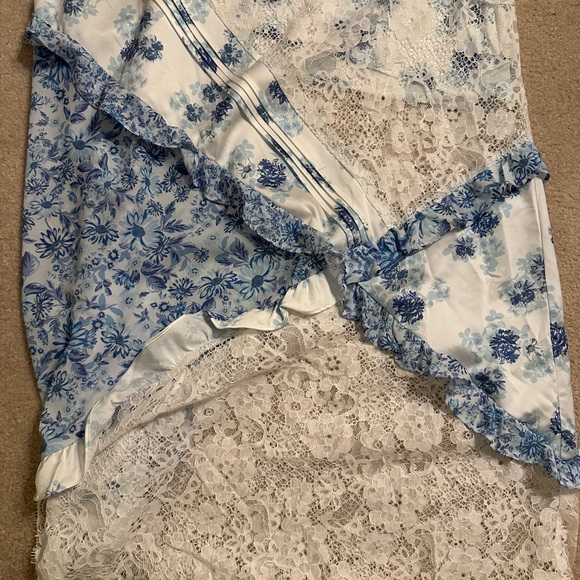 FOR LOVE & LEMONS Rosalyn Maxi Dress in Blue NWT - Picture 3 of 6